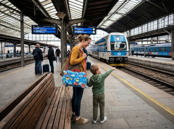 Dětský kufřík na kolečkách Pack & Ride Zopa