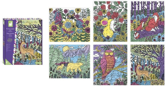 Sada maxi Malování Lesní zvířátka Janod Atelier