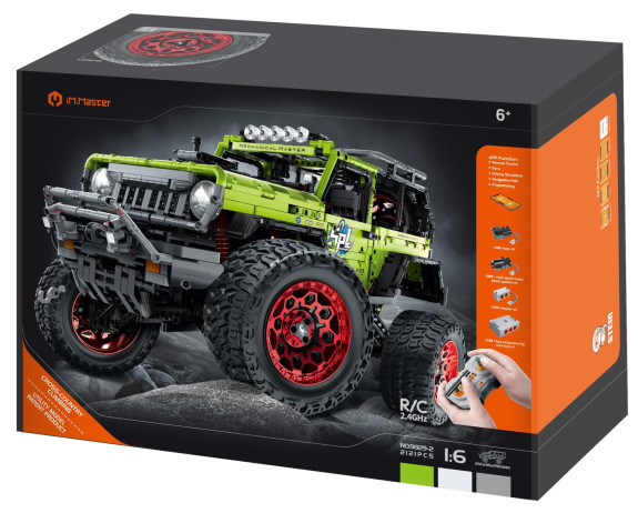 Stavebnice terénní auto RC skládací 2,4 GHz 2 121 dílků dob. pack+bat iM.Master