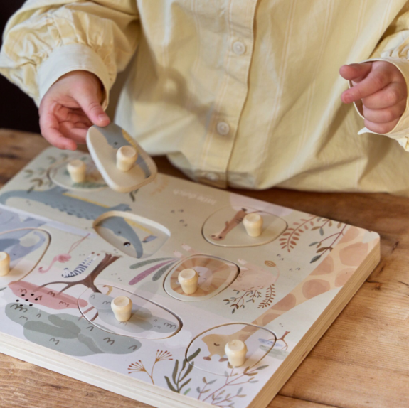 Vkládací puzzle se zvukem Safari Friends Little Dutch