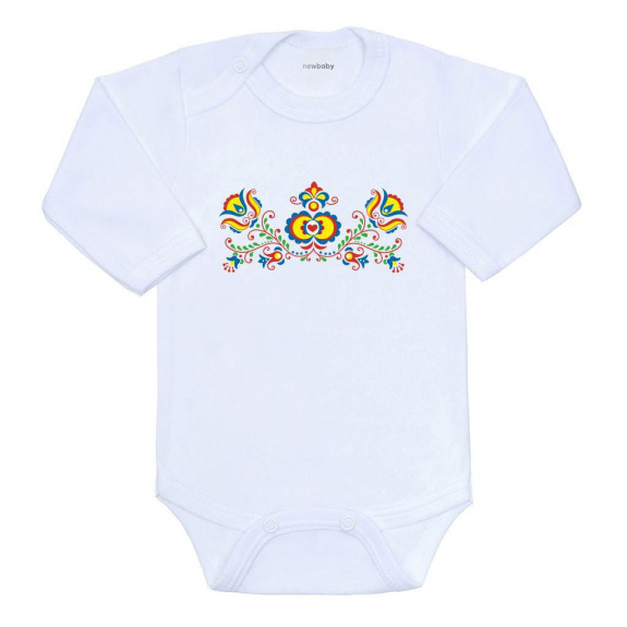 Dětské body s potiskem Lidový vzor New Baby