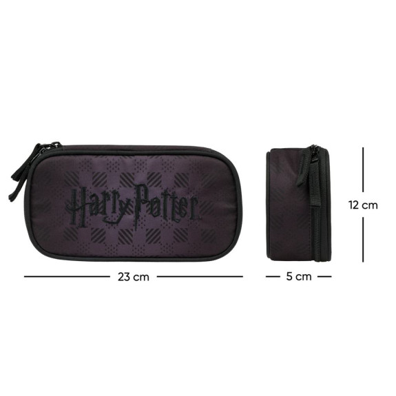 Školní penál etue Harry Potter Bradavice černý GRS Baagl