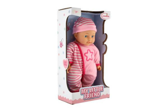 Panenka miminko 30 cm měkké tělo růžová