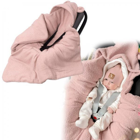 Oteplený fusák, deka s kapucí do autosedačky Beránek Baby Nellys