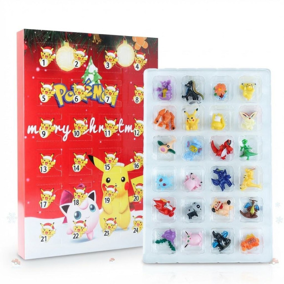 Adventní kalendář Pokémon s figurkami Christmas collection