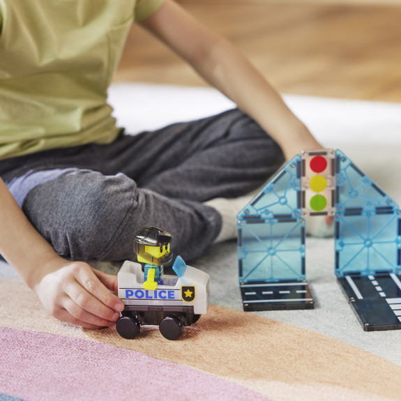 Magnetická stavebnice Police Patrol 20 dílů Magna Tiles
