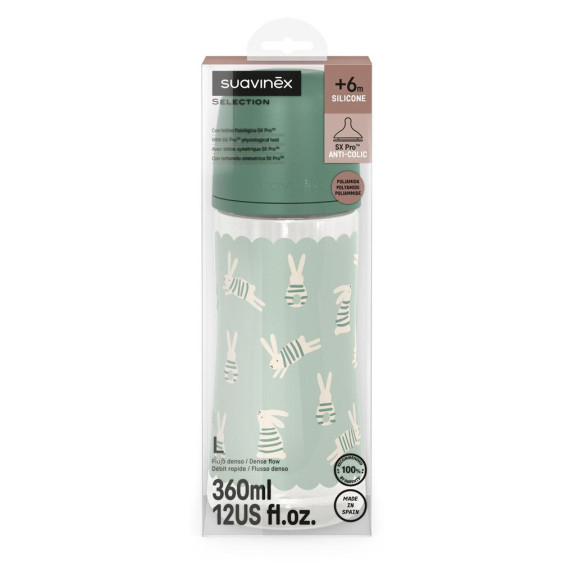 Kojenecká láhev Wonderland New 360 ml Fyziol průtok L Suavinex