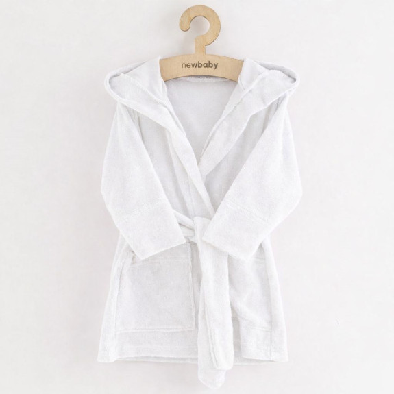 Dětský froté župan New Baby white
