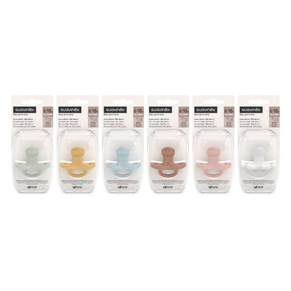 Šidítko anatomické silikon 6-18 m SX PRO Colour Essence Suavinex