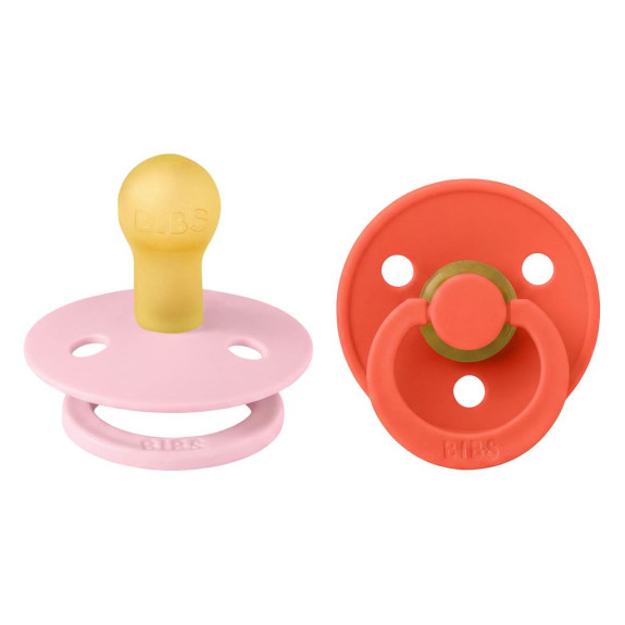 Dudlíky kaučuk 2 ks 0-6 měsíců Colour Bibs