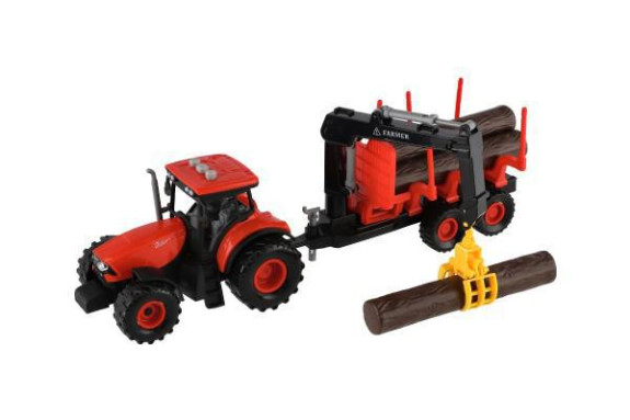 Traktor Zetor s vlekem s naklád. ramenem plast 36 cm