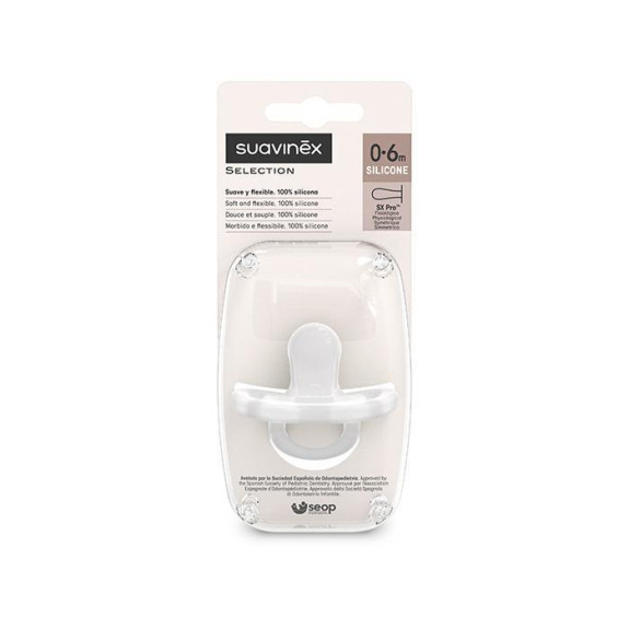 Šidítko fyziologické silikon 0-6 m SX PRO Colour Essence Suavinex