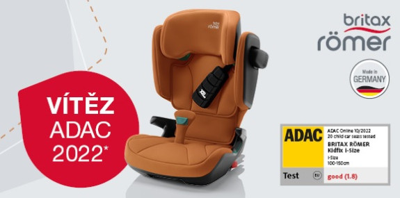 Nejbezpečnější autosedačka Kidfix i-Size se stala absolutním vítězem v testu ADAC 10/2022