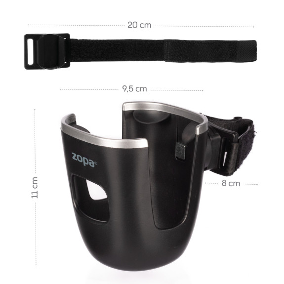 Držák na pití na kočárek Ultra, Black