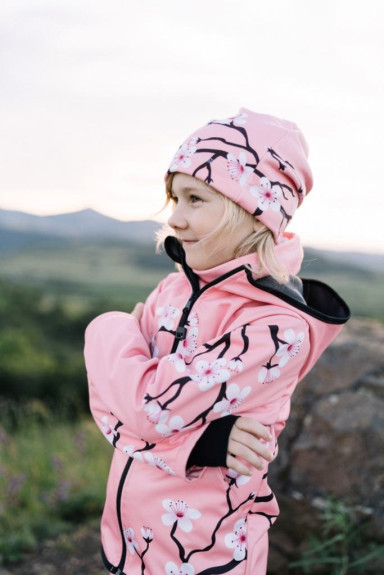 Dětský fleecový nákrčník Sakura růžová Wamu