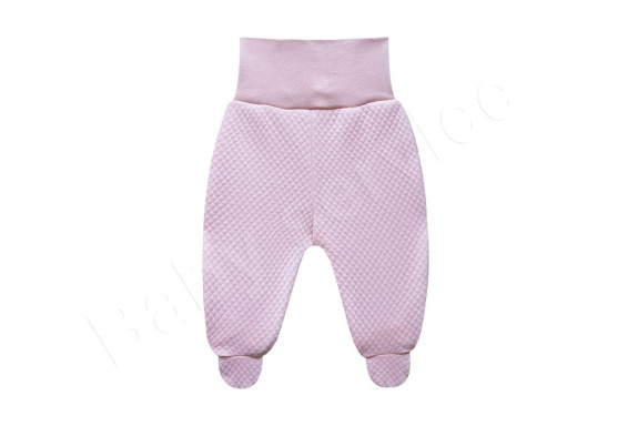 Prošívané polodupačky lososové Baby Service