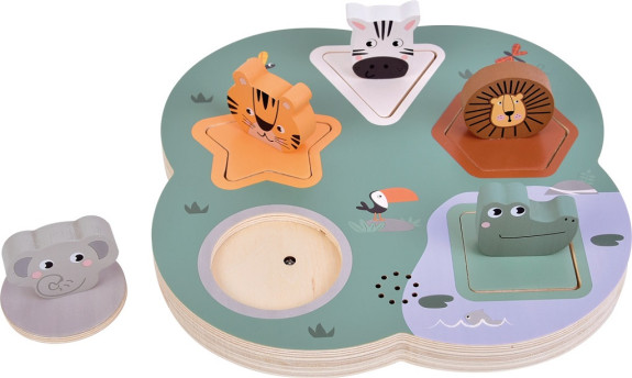 3D puzzle se zvuky zvířat Safari small foot
