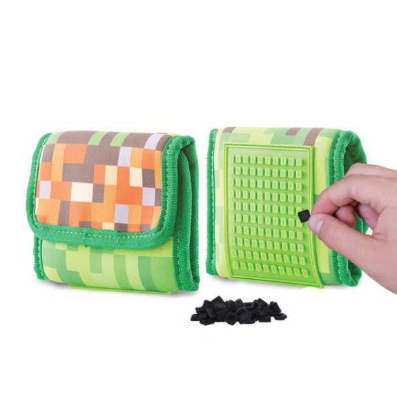 Peněženka Minecraft látková se silikonovým panelem + pixely