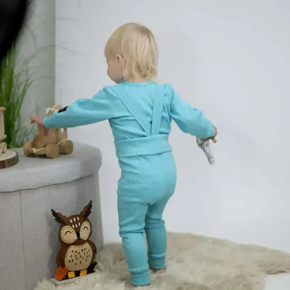 Rostoucí body žebrované Turquoise - tyrkysová Esito