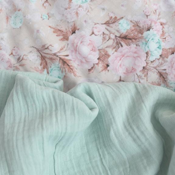 Mušelínová osuška s kapucí Design 85 x 85 cm Babymatex