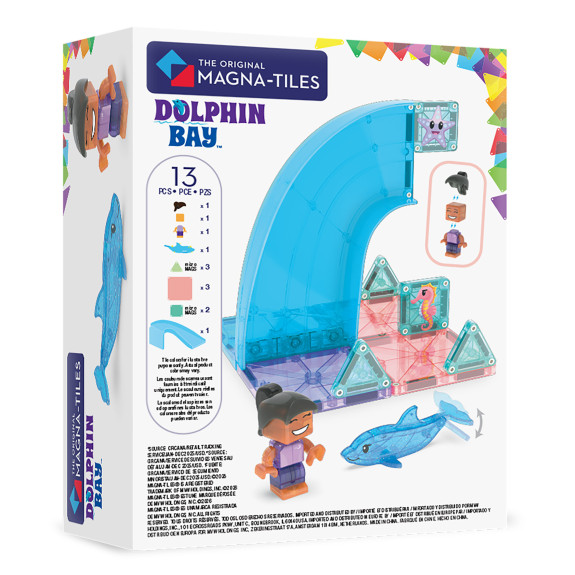 Magnetická stavebnice Dolphin Bay 13 dílků Magna-Tiles