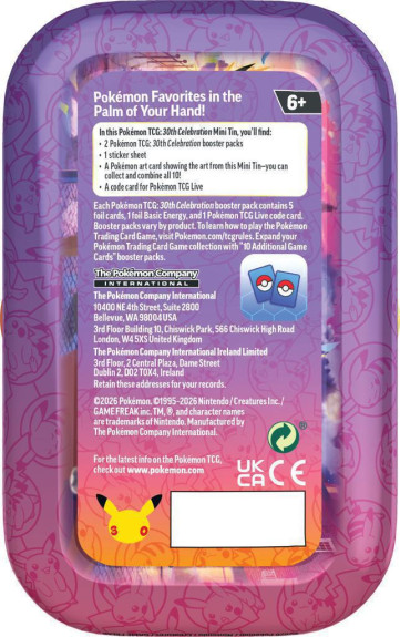 Pokémon TCG 30th Celebration Mini Tin