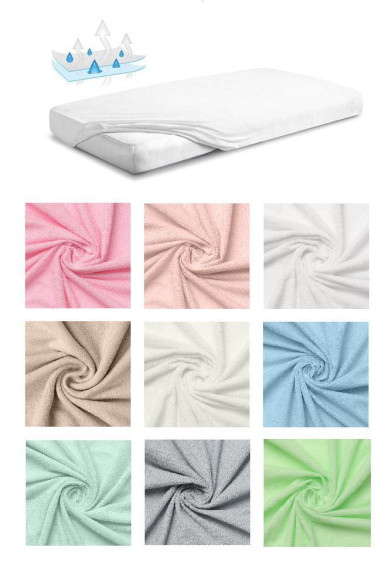 Nepromokavé prostěradlo froté 70 x 140 cm Babymatex