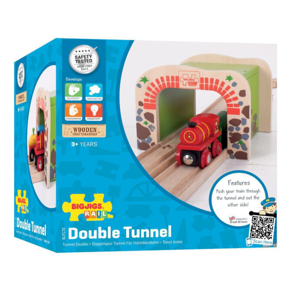 Dvojitý železniční tunel Bigjigs Rail