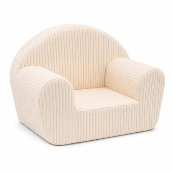 Dětské křeslo Manšestrové cream New Baby