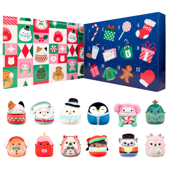 Micromallows Adventní kalendář - 12 ks Squishmallows