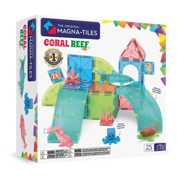 Magnetická stavebnice Coral Reef 25 dílků Magna-Tiles