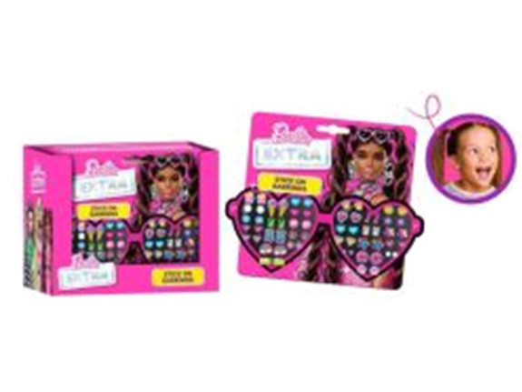 Nalepovací náušnice 28 párů Barbie