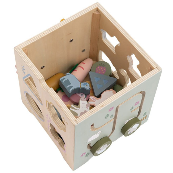 Dřevěné centrum aktivit Montessori Baby Mix