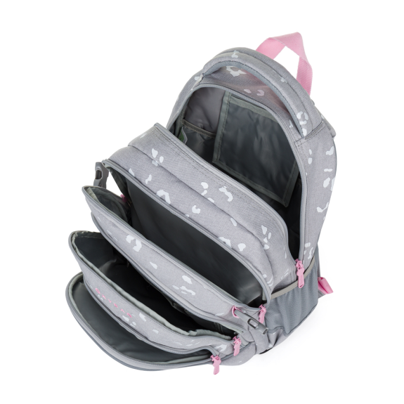 Studentský batoh Oxy Scooler Grey geometric OxyBag
