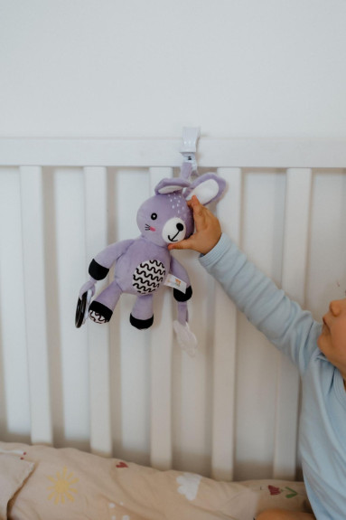 Chrastítko plyš 30 cm závěs na postýlku/kočárek 0 m+ babyted