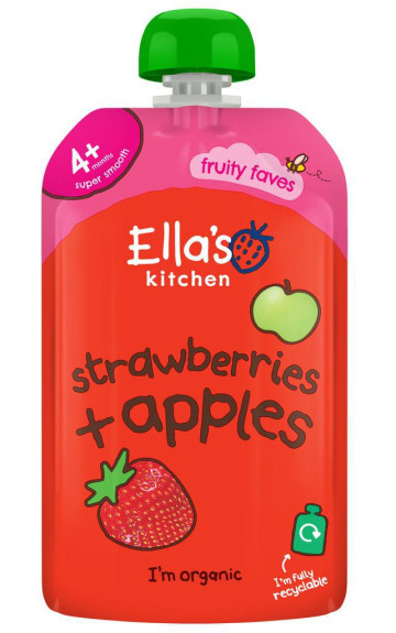Ella's Kitchen BIO Jahoda a jablko (120 g)