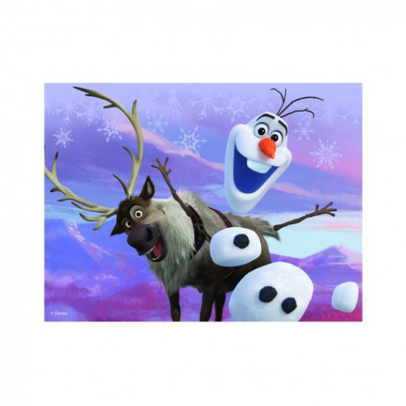Kostky kubus Ledové království/Frozen dřevo 12 ks