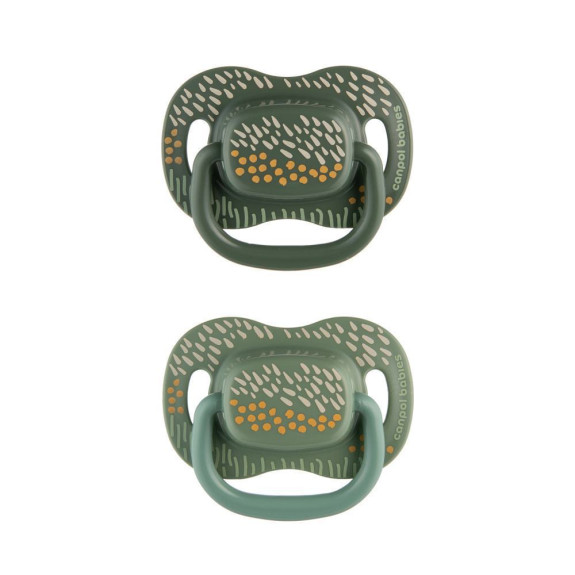 Set symetrických silikonových dudlíků Mountains 6-18 m 2 ks Canpol babies