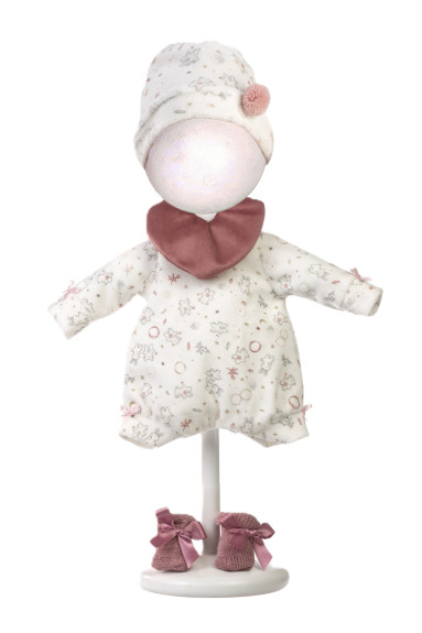Obleček pro panenku New Born velikosti 40-42 cm a podložka se spirálou Llorens