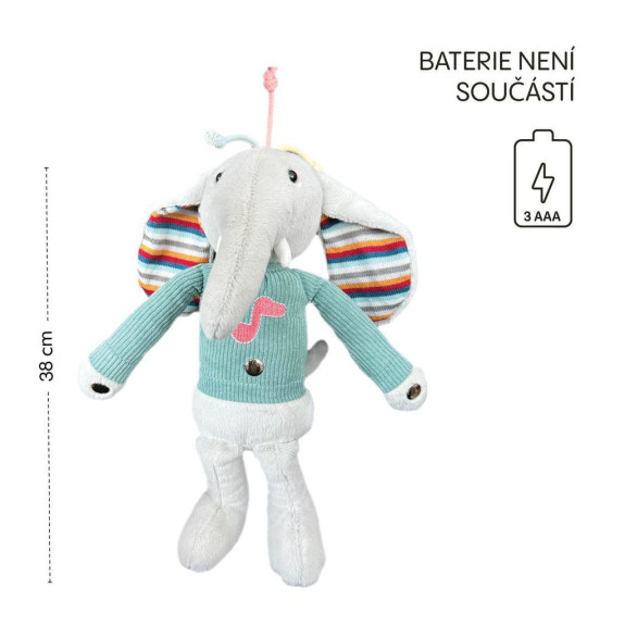 Plyšový interaktivní parťák Elephant
