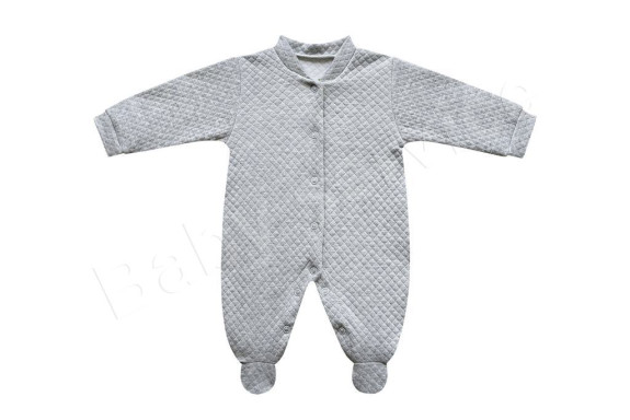 Prošívaná kombinéza šedá Baby Service