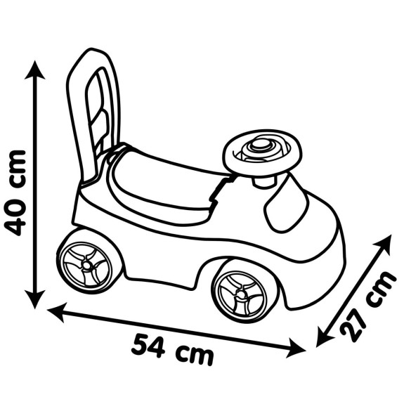 Odrážedlo Auto červené
