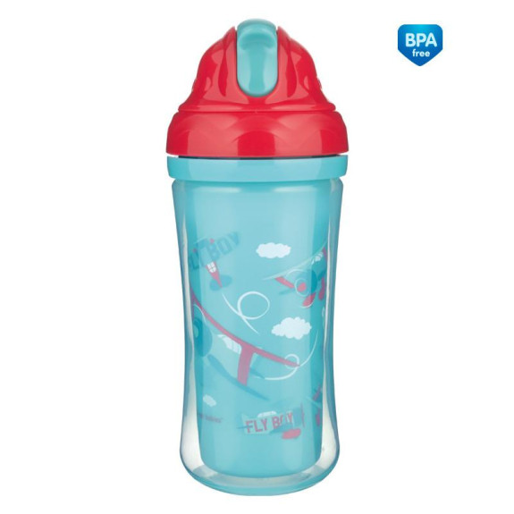 Sportovní láhev se silikonovou slámkou 260 ml 