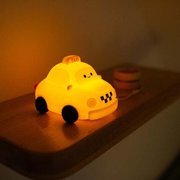 LED silikonová noční lampička stmívatelná, dotyková - taxi Mary's