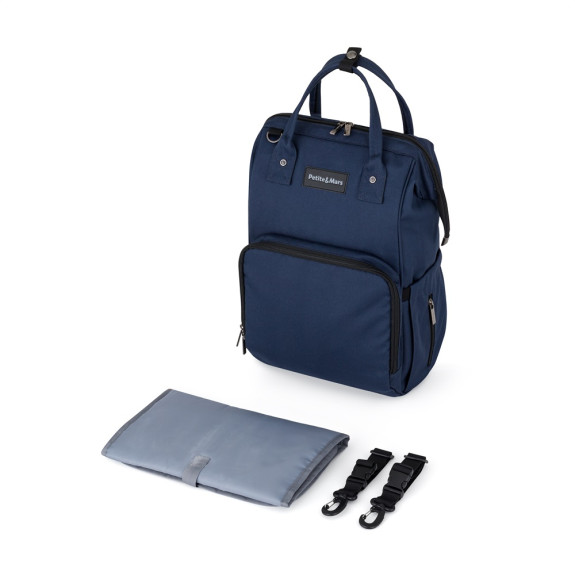 Batoh přebalovací na kočárek Jackob Dark Blue Petite & Mars