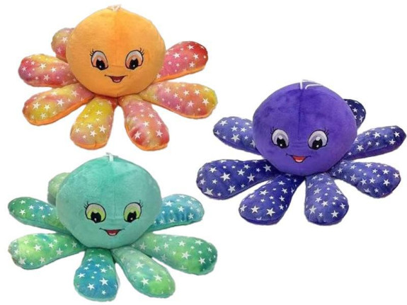 Chobotnička plyšová 15 cm svítící ve tmě