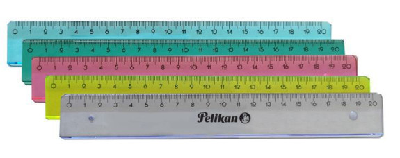 Pravítko 20 cm plastové 1 ks