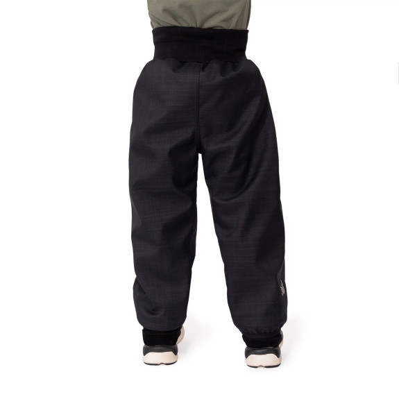 Dětské softshellové kalhoty s beránkem Lamb Black Esito