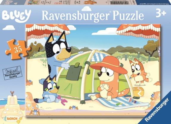 Bluey na pláži 35 dílků