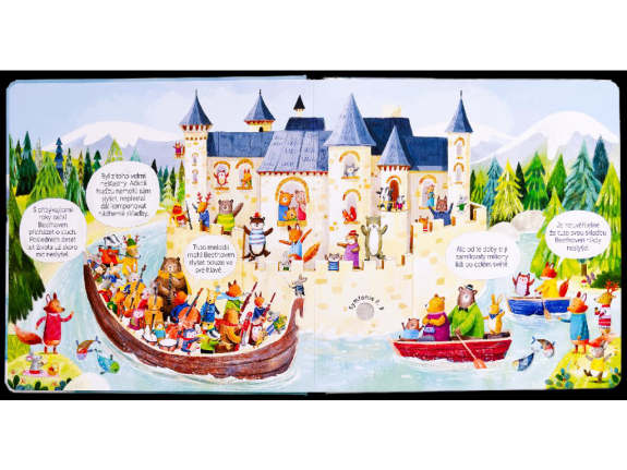 Orchestr zvířátek hraje Beethovena Sam Taplin, ilustrace Ag Jatkowska